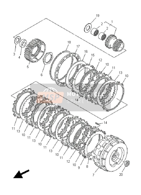 Yamaha XP500A T-MAX 2008 Clutch for a 2008 Yamaha XP500A T-MAX